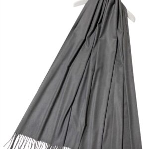 Super Soft Plain Pashmina Charcoal