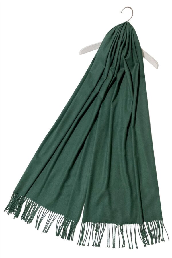 Super Soft Plain Pashmina Forest Green