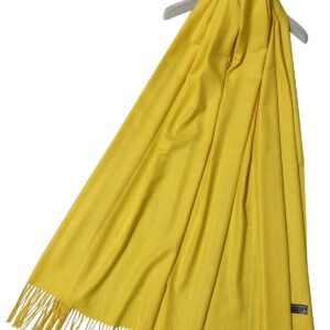 Super Soft Plain Pashmina Yellow