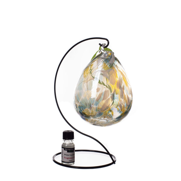 Aroma Globe in Green, White and Yellow Magpies Nest