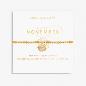 Joma Jewellery A Little "November Birthstone" Gold Bracelet