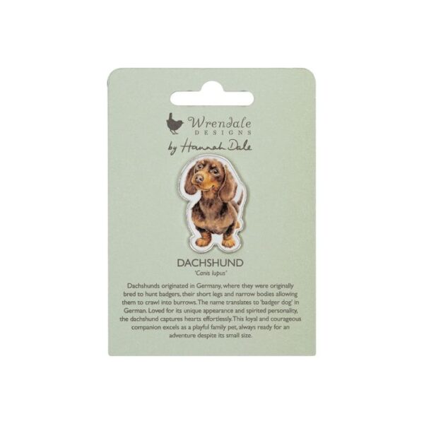 Wrendale 'Little Sausage' Dog Pin Badge - Image 2